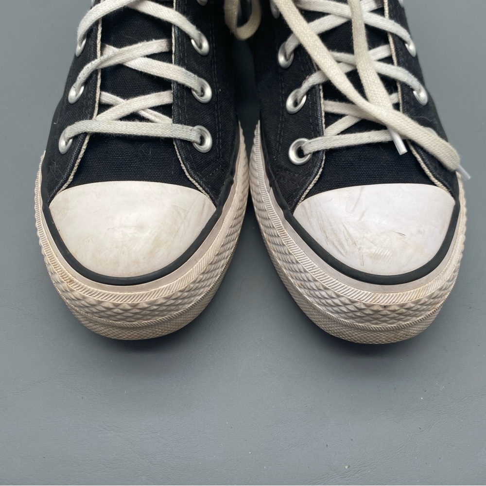 Converse All Star Chuck Taylor High Top Black Sneakers Sz Women 8 - Picture 3 of 10
